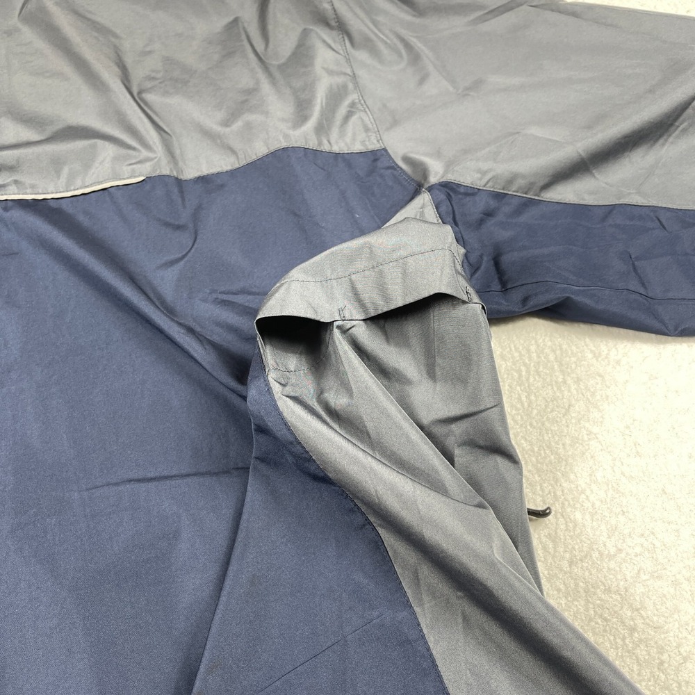 BG Jacket Mens XXL Blue Gray Full‎ Zip Vented Windbreaker Automotive Mechanic - Picture 6 of 16